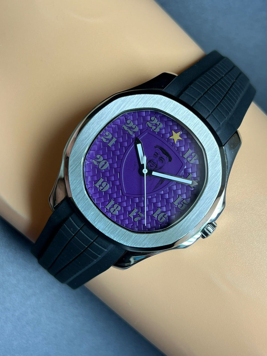 ساعة Chairman Geneve Blue Strap Blue Dial Twnty Four Hour للسيدات فاخرة