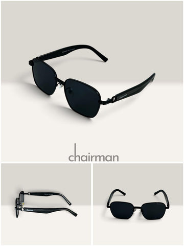 Black Luxury Chairman Unisex Sunglass