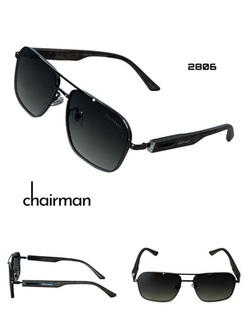 Chairman Black Unisex Sunglass