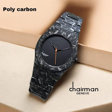Chairman Geneve Black Poly Carbon Gents Watch