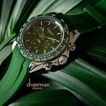 Chairman Geneve Mechanical Dial Green Gents Watch