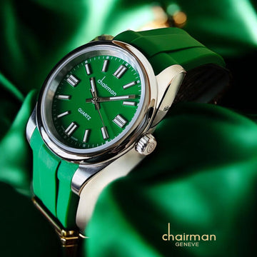 Chairman Geneve Quarts Green Gents Watch