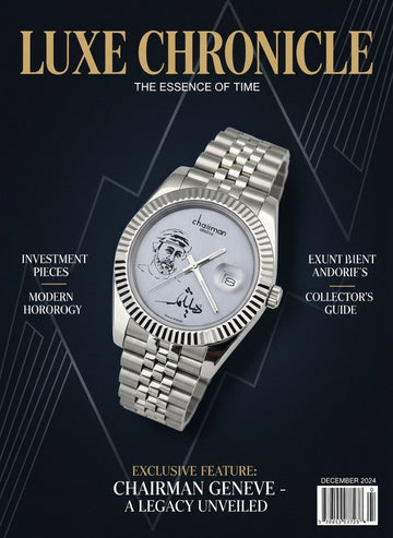 Chairman Geneve UAE Sheikh Baby Grey Dated Dial Silver Chain Gents Watch