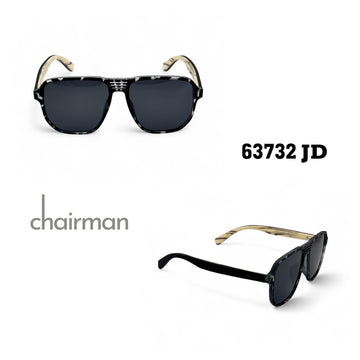Chairman Luxury 63732 JD Black Unisex Sunglass