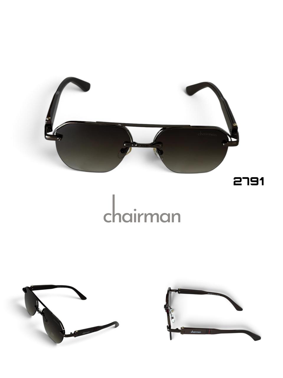 Chairman Luxury Brown Unisex Sunglass