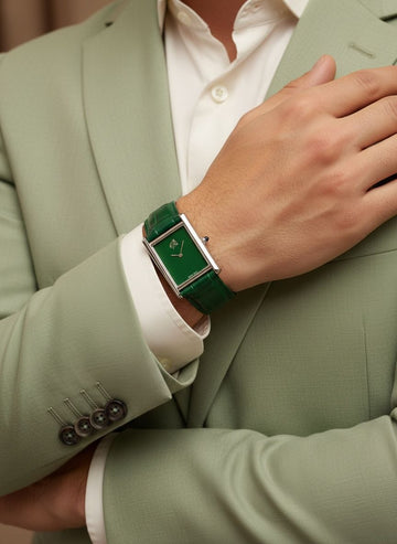 Swiss MOVT Horse Time Green Dial Green Strap Gents Watch